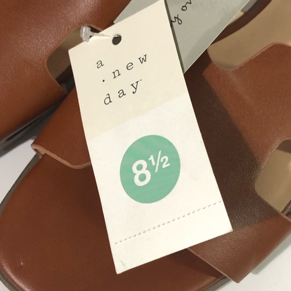 A New Day Nina Slide Sandals Cognac - Picture 3 of 6